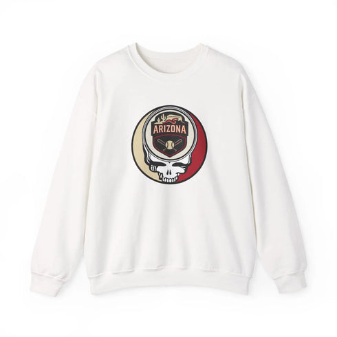 Grateful Dead - Arizona Diamondbacks Stealie Grateful Dead Crewneck Sweatshirt - MLB - StealieShop